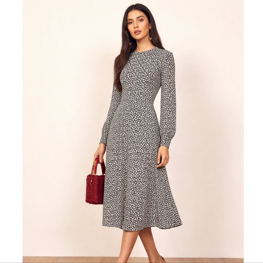 REFORMATION JOSEPHINE DRESS IN QUITO FLORAL PRINT
